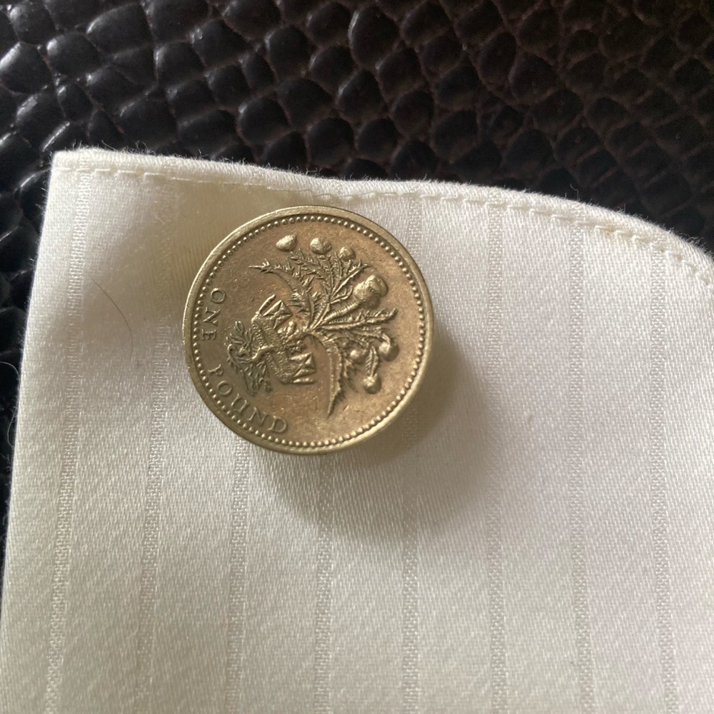 ScotlandWorld Cup Series Thistle Pound Coin Cufflinks  Worhd Cup win 13 June. - Picture 6 of 9